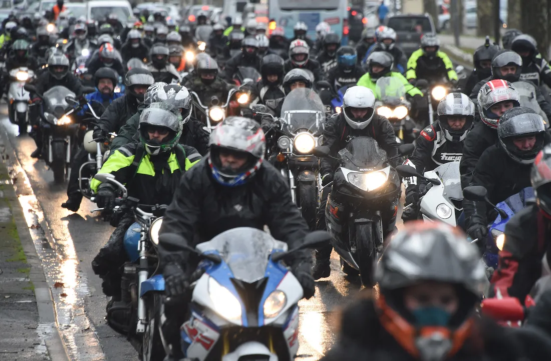 Un rassemblement de motards en 2018.